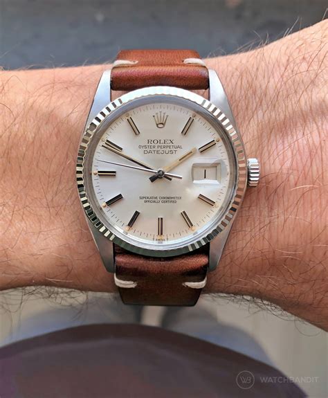 vintage rolex with leather strap|genuine rolex leather straps.